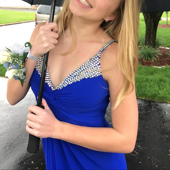 Royal Blue Jovani Prom Dress - Picture 3 of 4